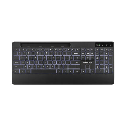 VolkanoX Gem Bluetooth Wireless Keyboard and Mouse - Black