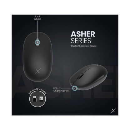VolkanoX Asher Bluetooth Wireless Mouse - Graphite