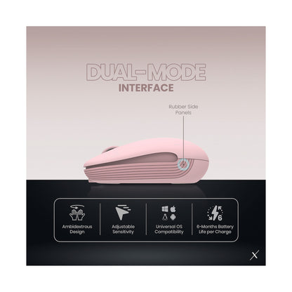 VolkanoX Asher Bluetooth Wireless Mouse - Rose