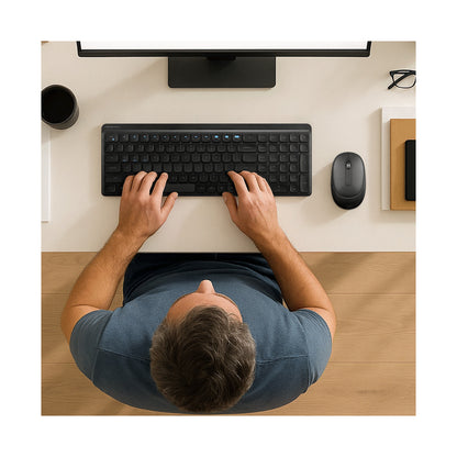 VolkanoX Scorch Bluetooth Wireless Keyboard and Mouse Combo - Graphite