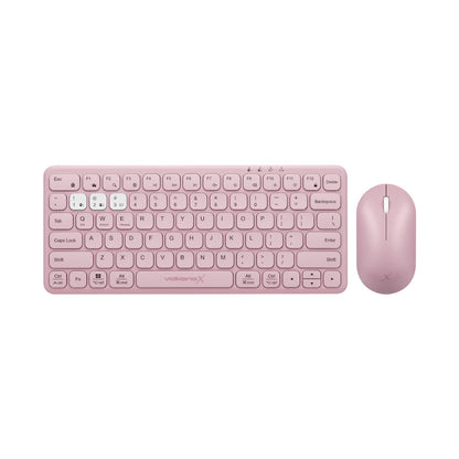 VolkanoX Blaze Bluetooth Wireless Keyboard and Mouse Combo - Rose