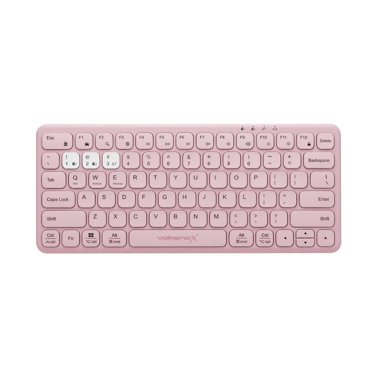VolkanoX Blaze Bluetooth Wireless Keyboard and Mouse Combo - Rose
