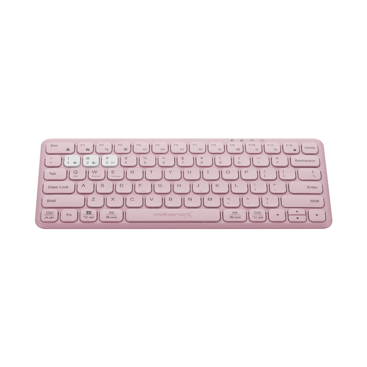 VolkanoX Blaze Bluetooth Wireless Keyboard and Mouse Combo - Rose