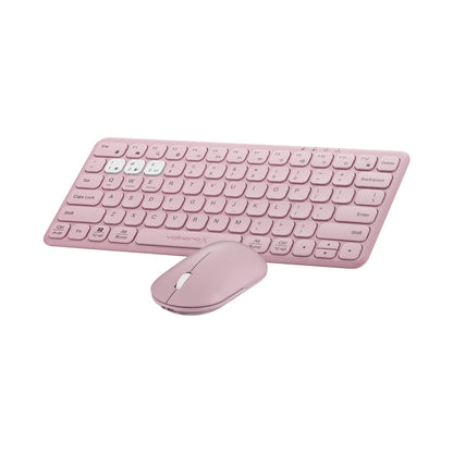 VolkanoX Blaze Bluetooth Wireless Keyboard and Mouse Combo - Rose