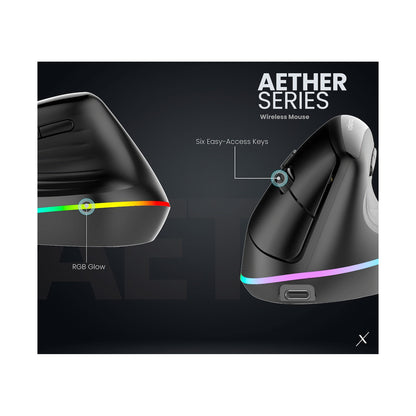 VolkanoX Aether Series Wireless Mouse With RGB