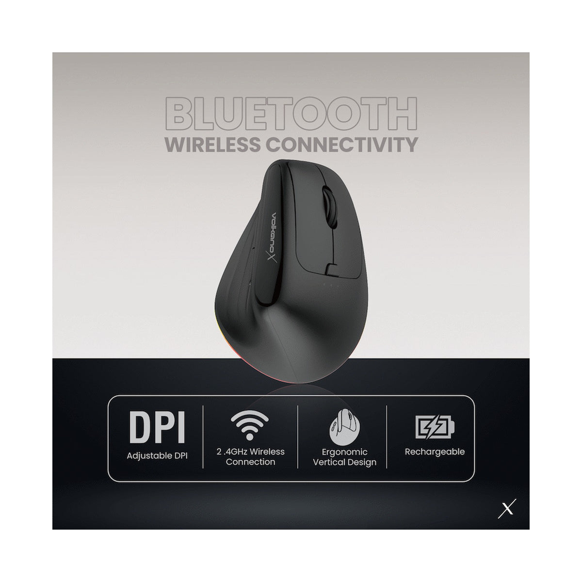 VolkanoX Aether Series Wireless Mouse With RGB