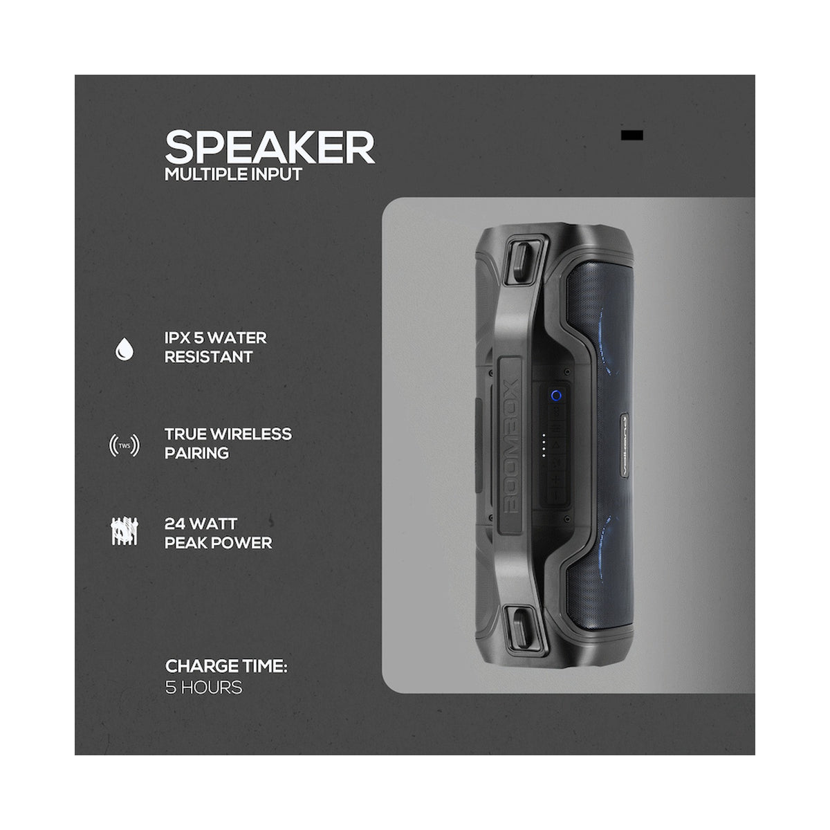VolkanoX Adder Series Bluetooth Speaker - Black