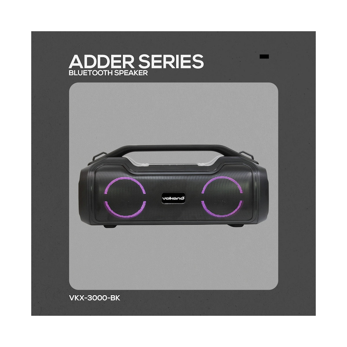 VolkanoX Adder Series Bluetooth Speaker - Black