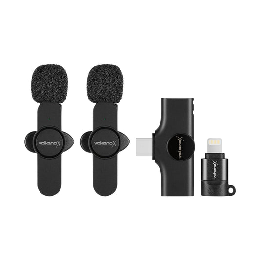 VolkanoX Prodigy Series Wireless Lavalier Microphone - Black