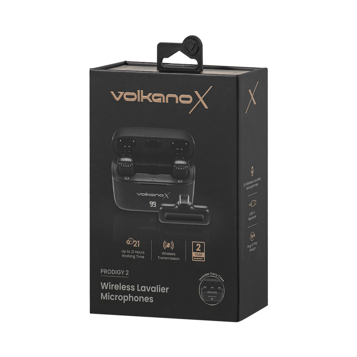 VolkanoX Prodigy 2 Series Wireless Lavalier Microphone