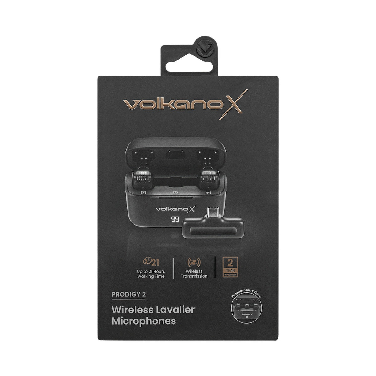 VolkanoX Prodigy 2 Series Wireless Lavalier Microphone