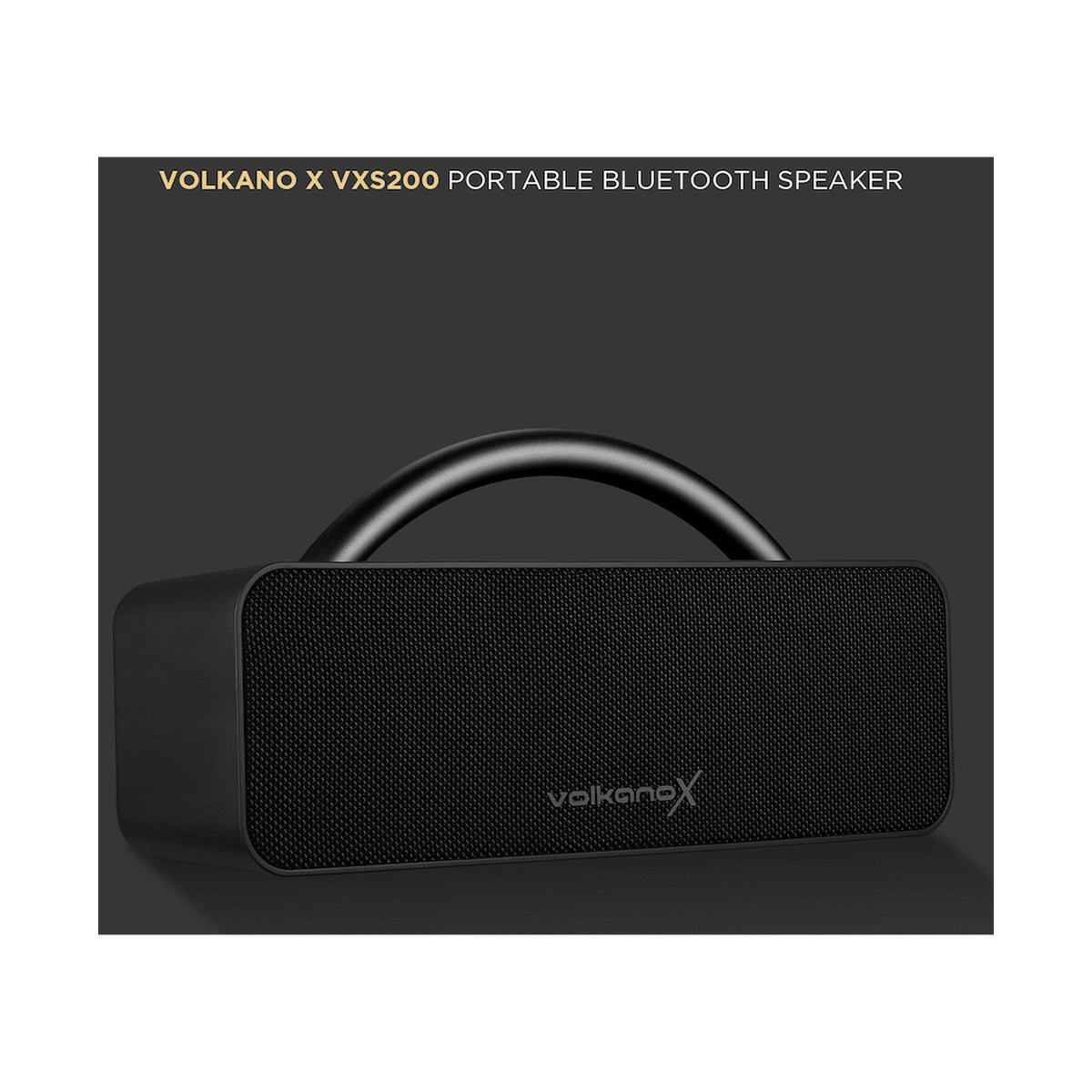 VolkanoX VXS200 Portable Bluetooth Speaker - Black