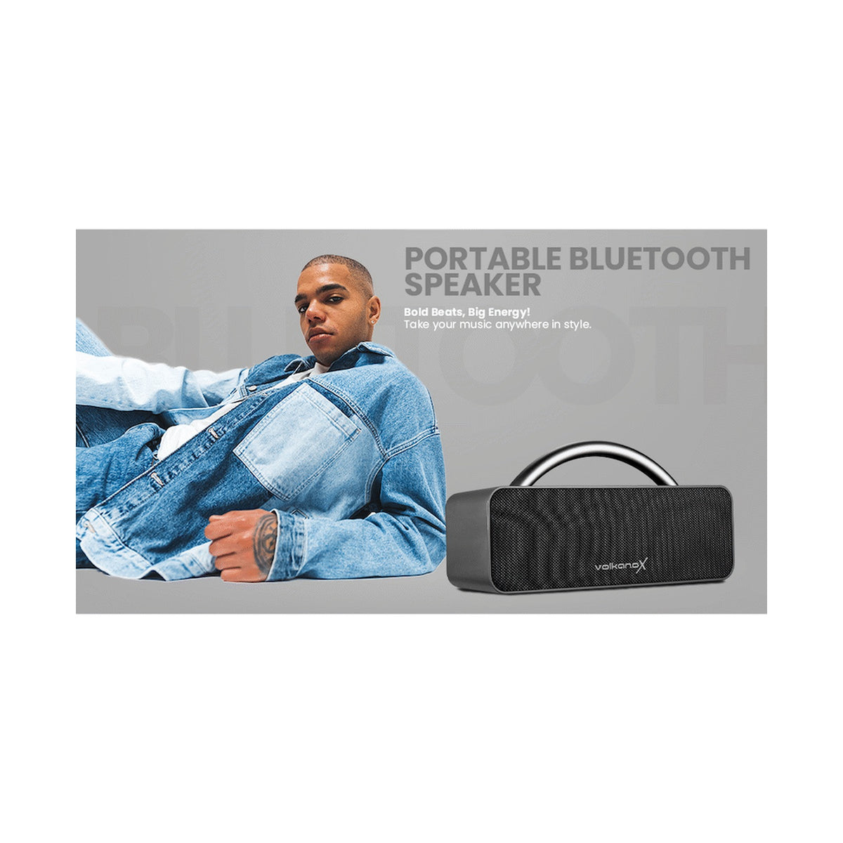 VolkanoX VXS200 Portable Bluetooth Speaker - Black