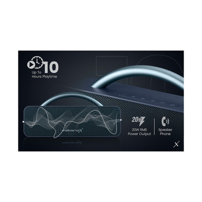 Volkano X VXS200 Portable Bluetooth Speaker  - Blue