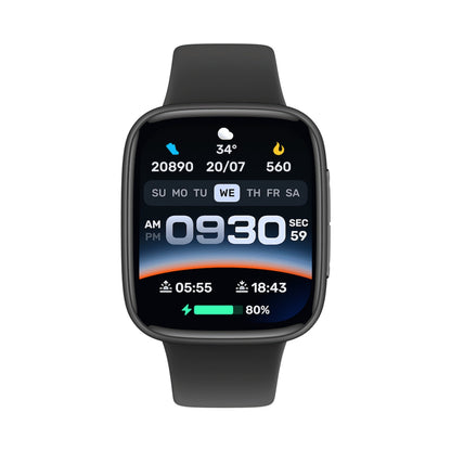 VolkanoX Solaris Series Fitness Smartwatch - Black