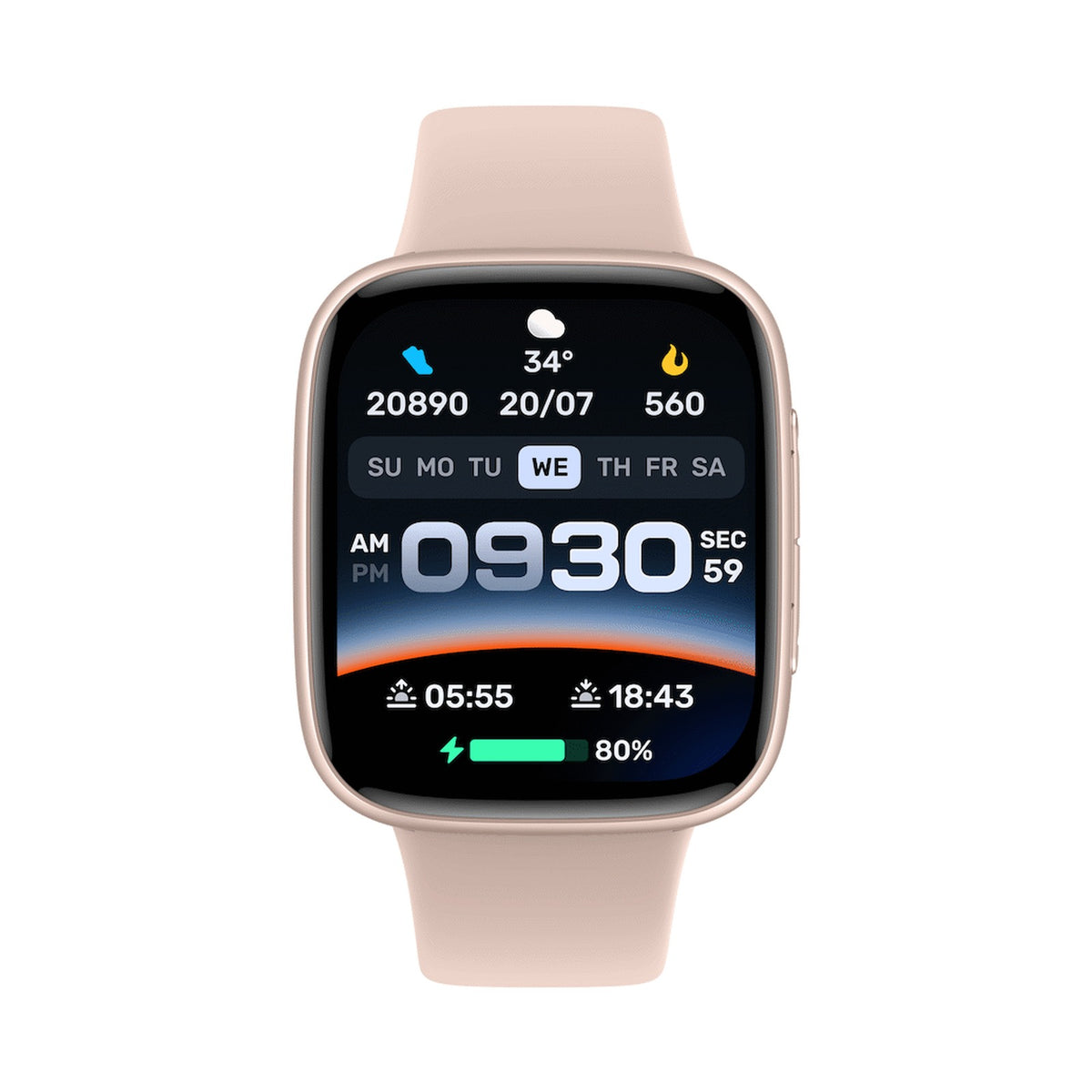 VolkanoX Solaris Series Fitness Smartwatch - Gold