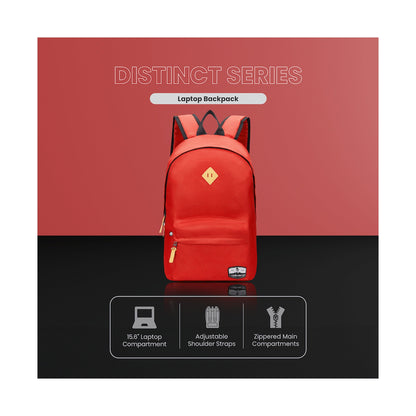 Volkano Distinct 15.6" Laptop Backpack - Red