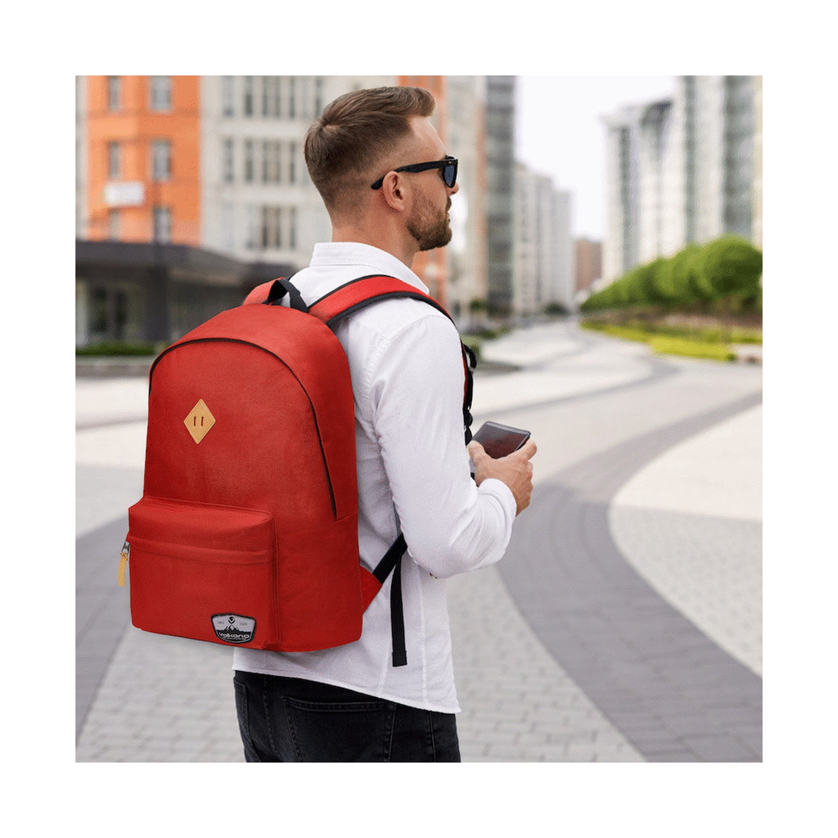 Volkano Distinct 15.6" Laptop Backpack - Red