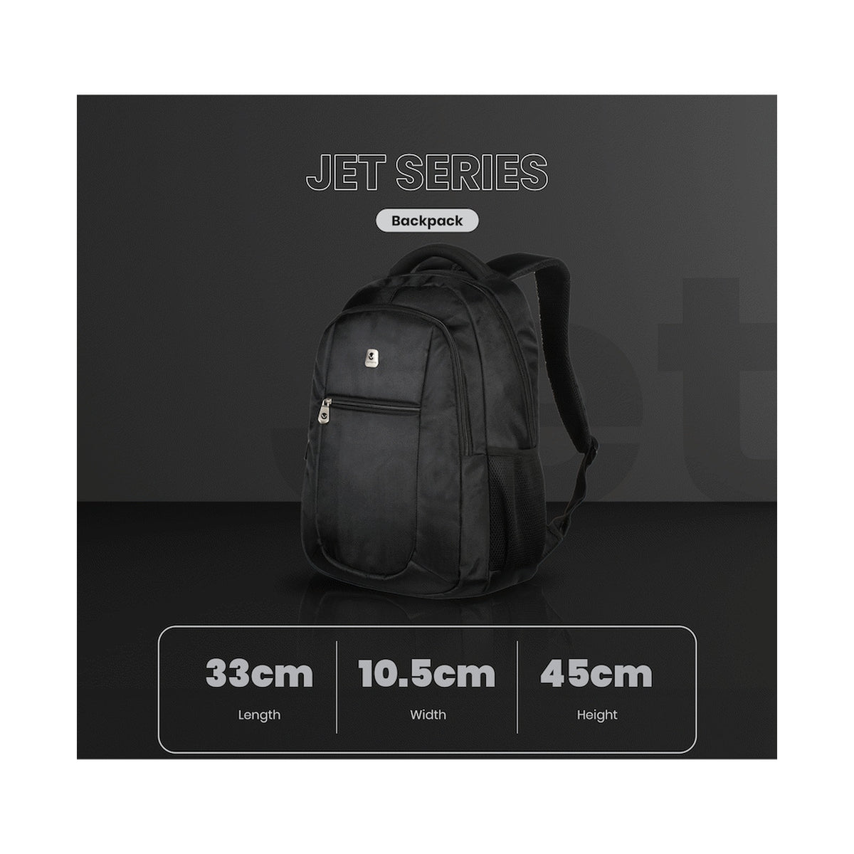 Volkano Jet Backpack 15.6" - Black
