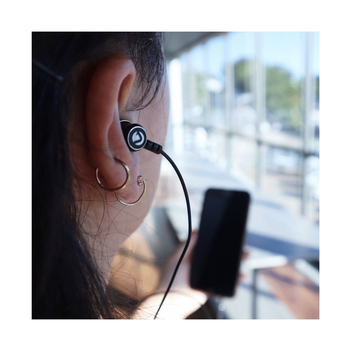 Volkano Earphones with Mic - STANNIC SERIES - Black