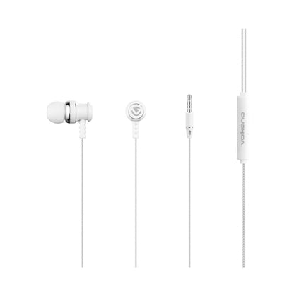 Volkano Earphones with Mic - Stannic Series - White