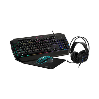 VX Gaming Heracles series 4-in-1 Combo KB, Mouse, Mousepad, Headset