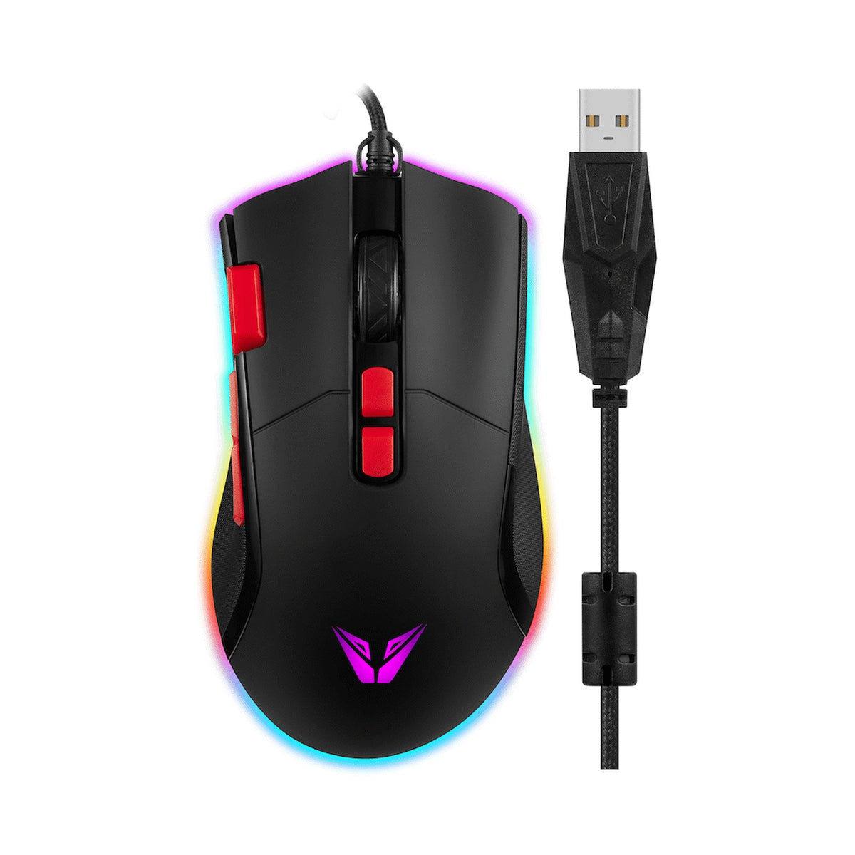 VX Gaming Morpheus Series Wired RGB Mouse with Braided Cable