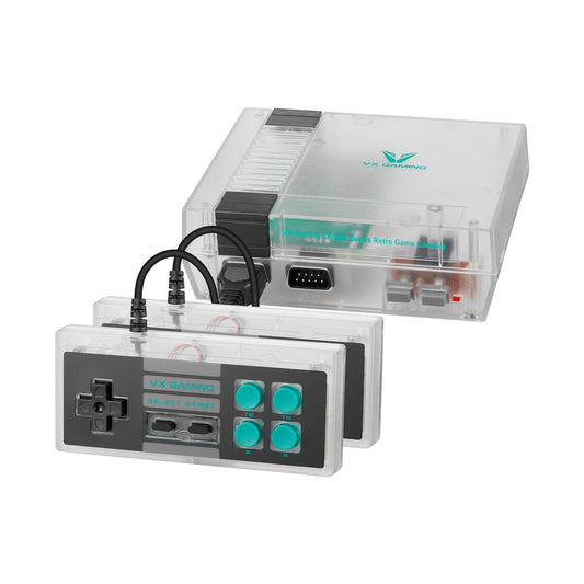 VX Gaming Classic 2.0 Series Game Station with 2 Controllers - Clear