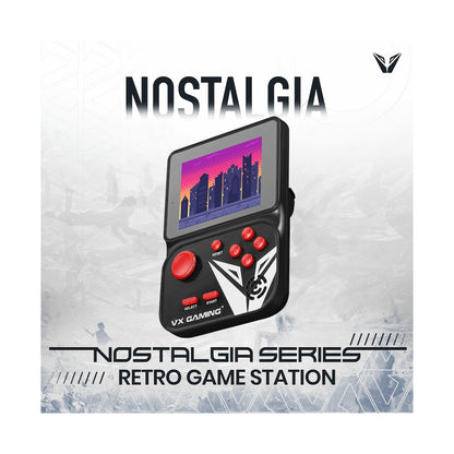 VX Gaming Nostalgia Series Handheld Retro Game Station with 4gb Micro SD - Black