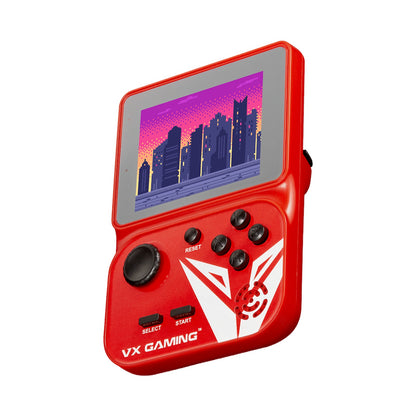 VX Gaming Nostalgia Series Handheld Retro Game Station with 4gb Micro SD - Red