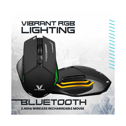 VX Gaming Kratos Series Wireless Rechargeable RGB Gaming Mouse