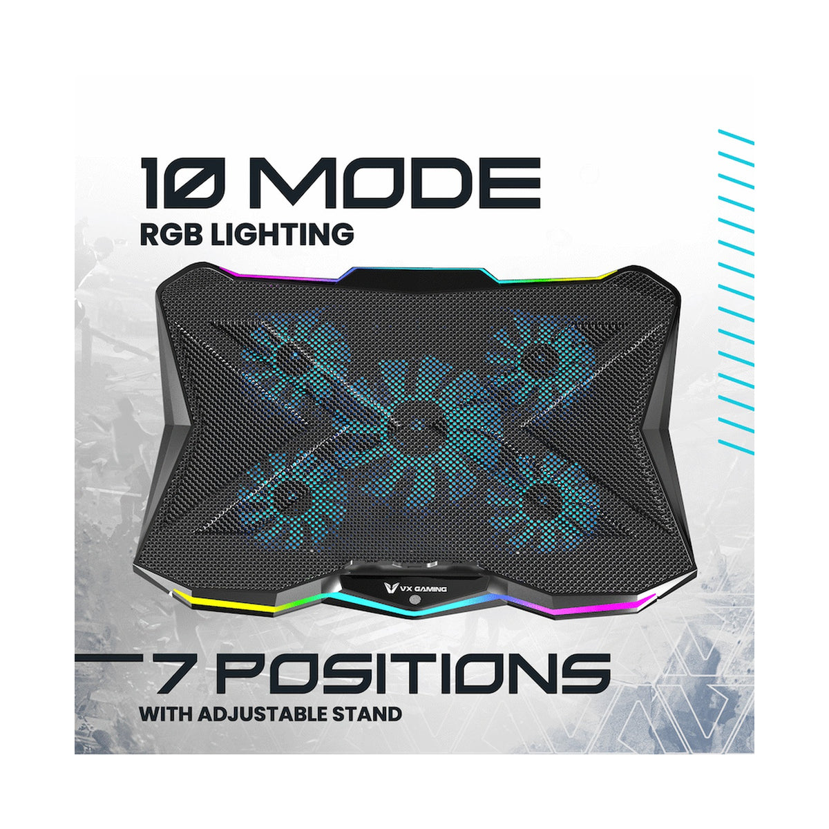 VX Gaming Boreas Series 5-Fan 17" Notebook Cooling Stand