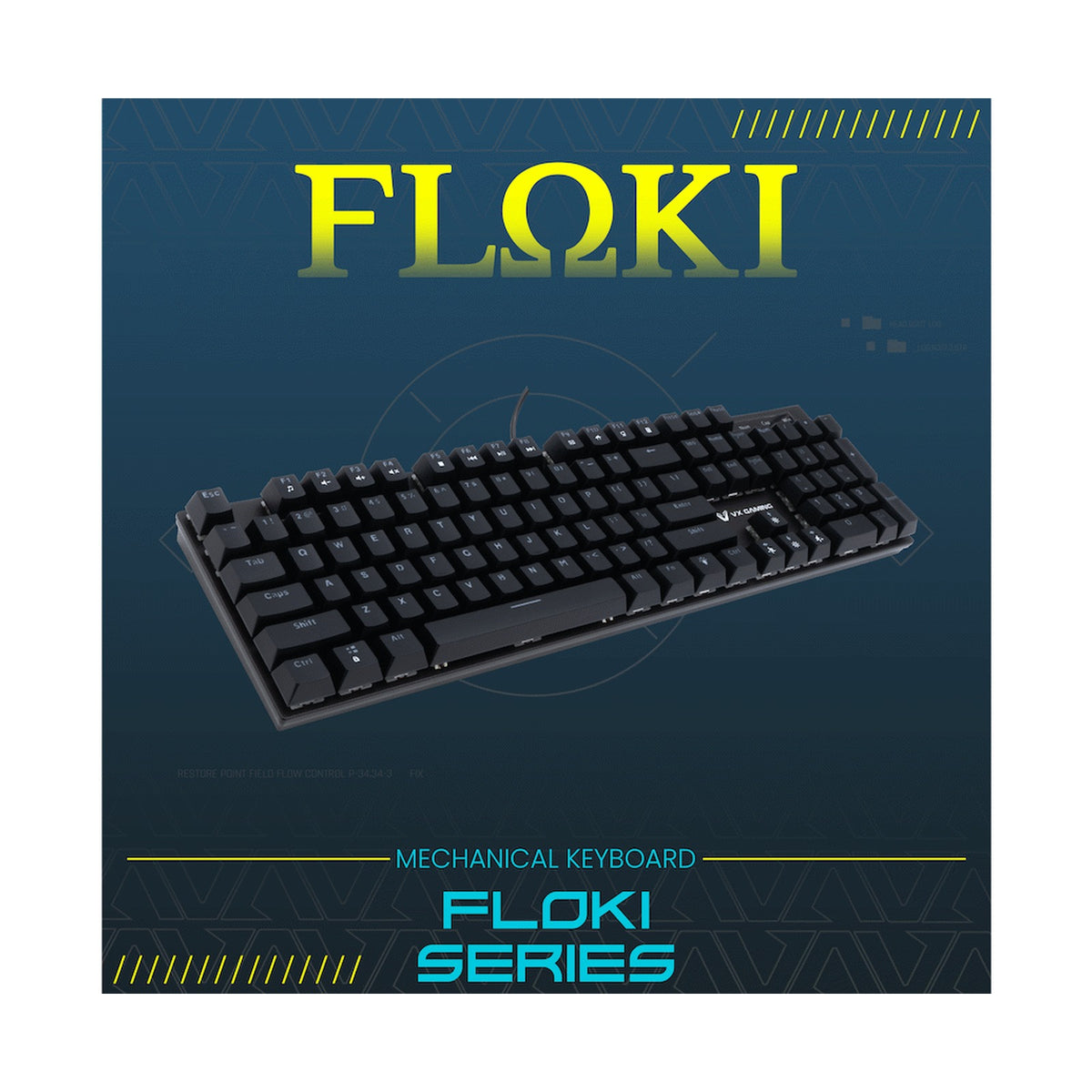 VX Gaming Floki RGB Full Mechanical Keyboard