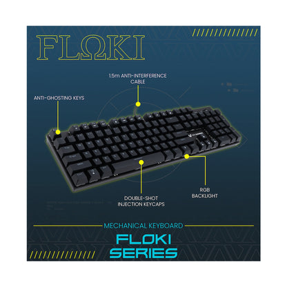 VX Gaming Floki RGB Full Mechanical Keyboard