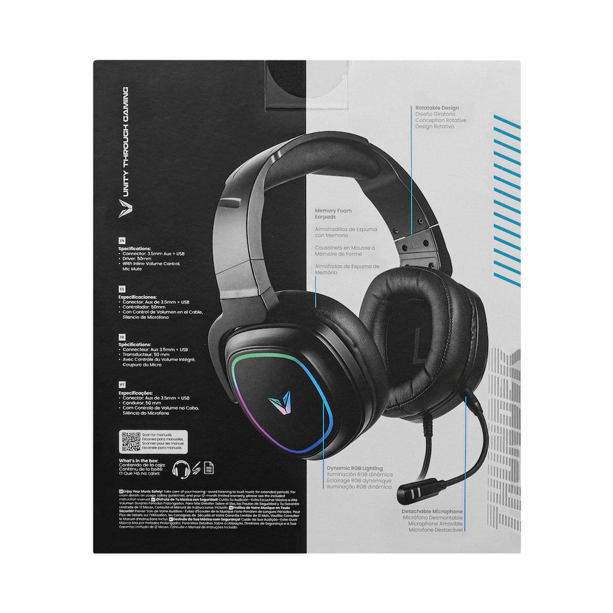 VX Gaming Thunder series Gaming Headset RGB