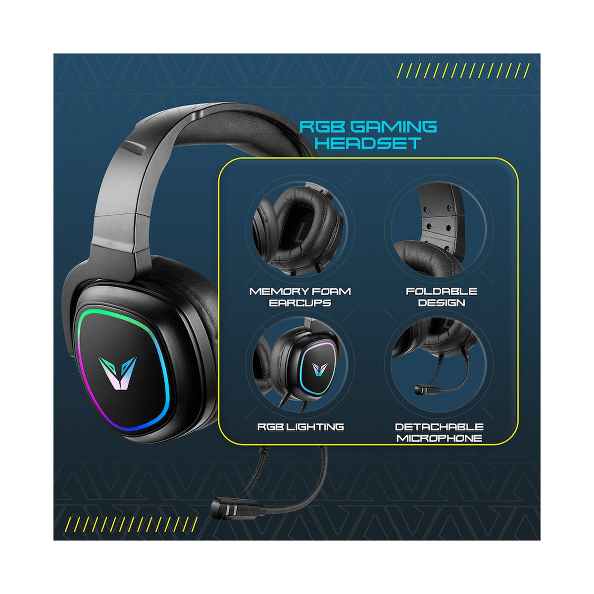VX Gaming Thunder series Gaming Headset RGB