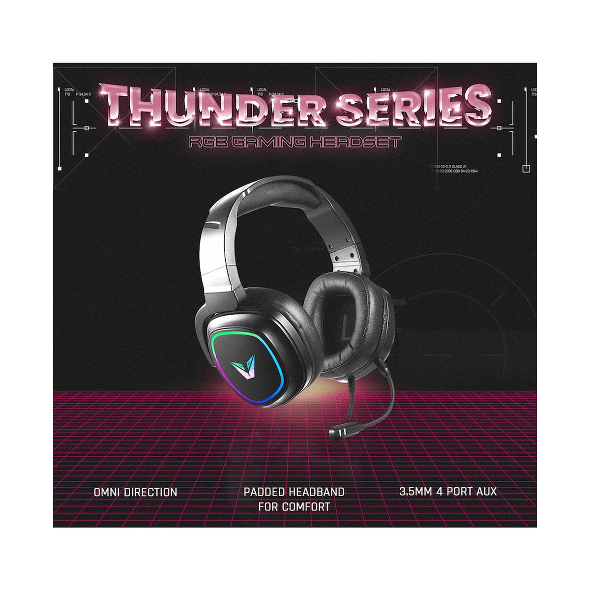 VX Gaming Maverick series Gaming Headset RGB