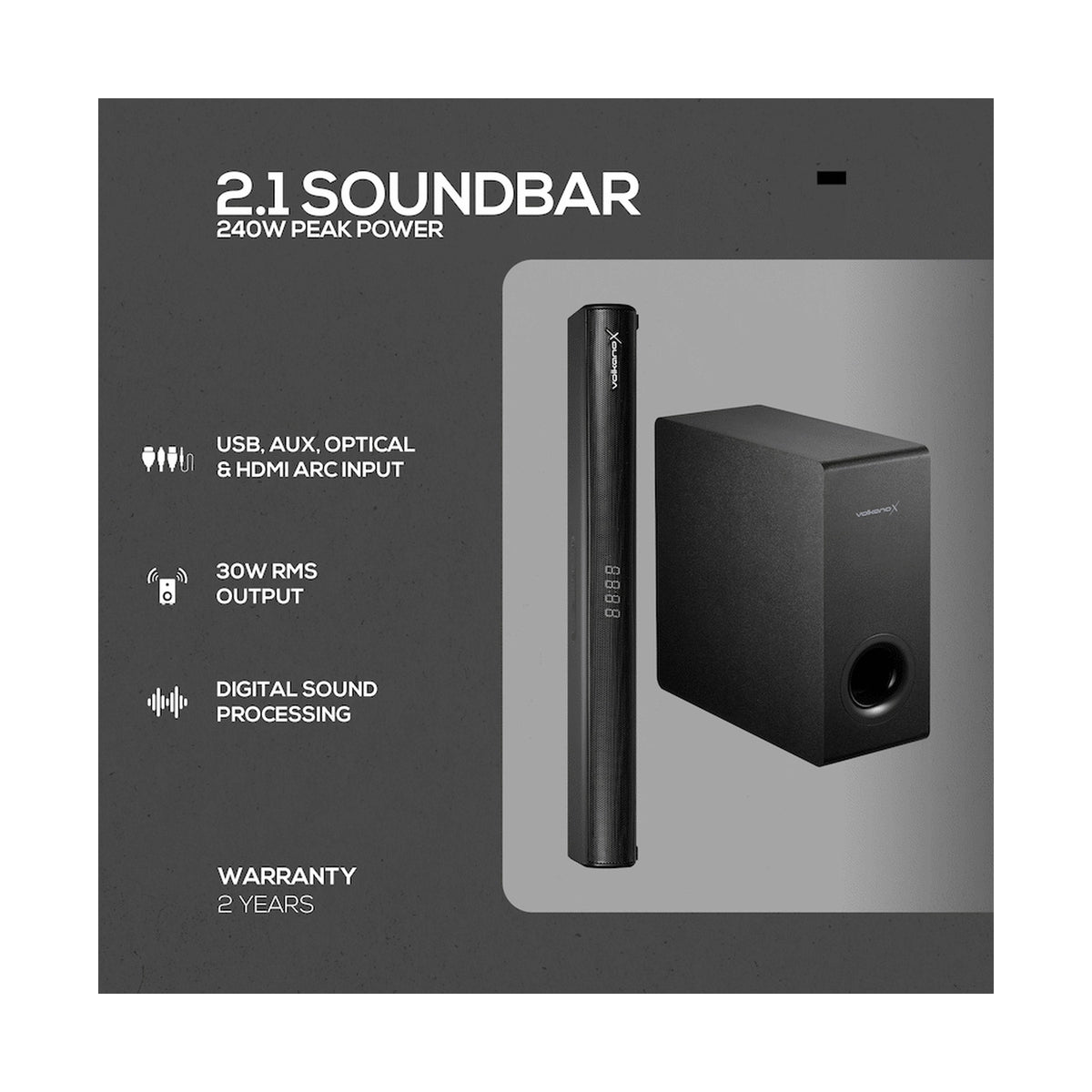 VolkanoX Empire 2.1 Soundbar