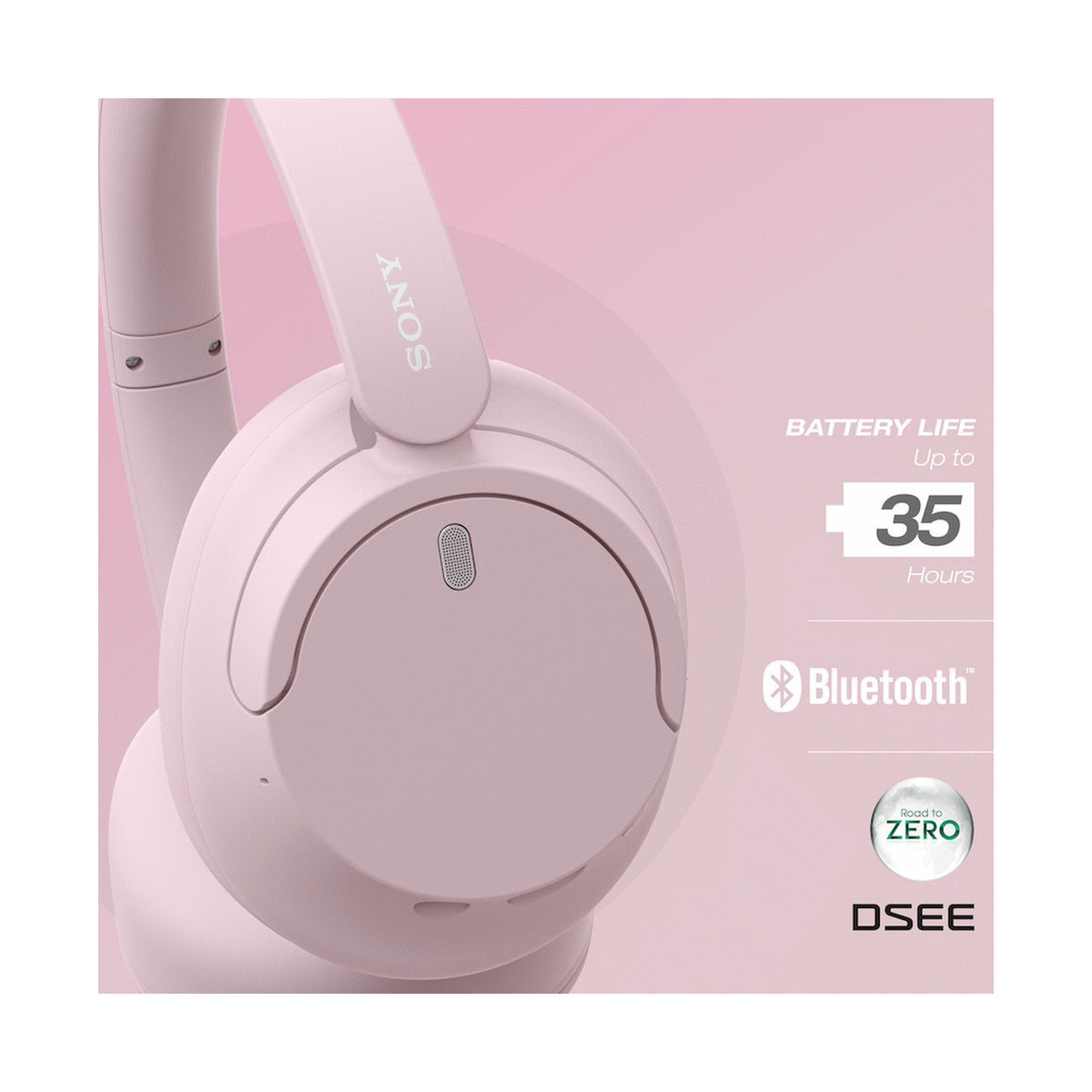 Sony WH-CH720 (Pink) Noise Cancelling Over-Ear Headphones