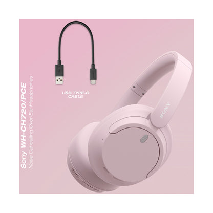 Sony WH-CH720 (Pink) Noise Cancelling Over-Ear Headphones