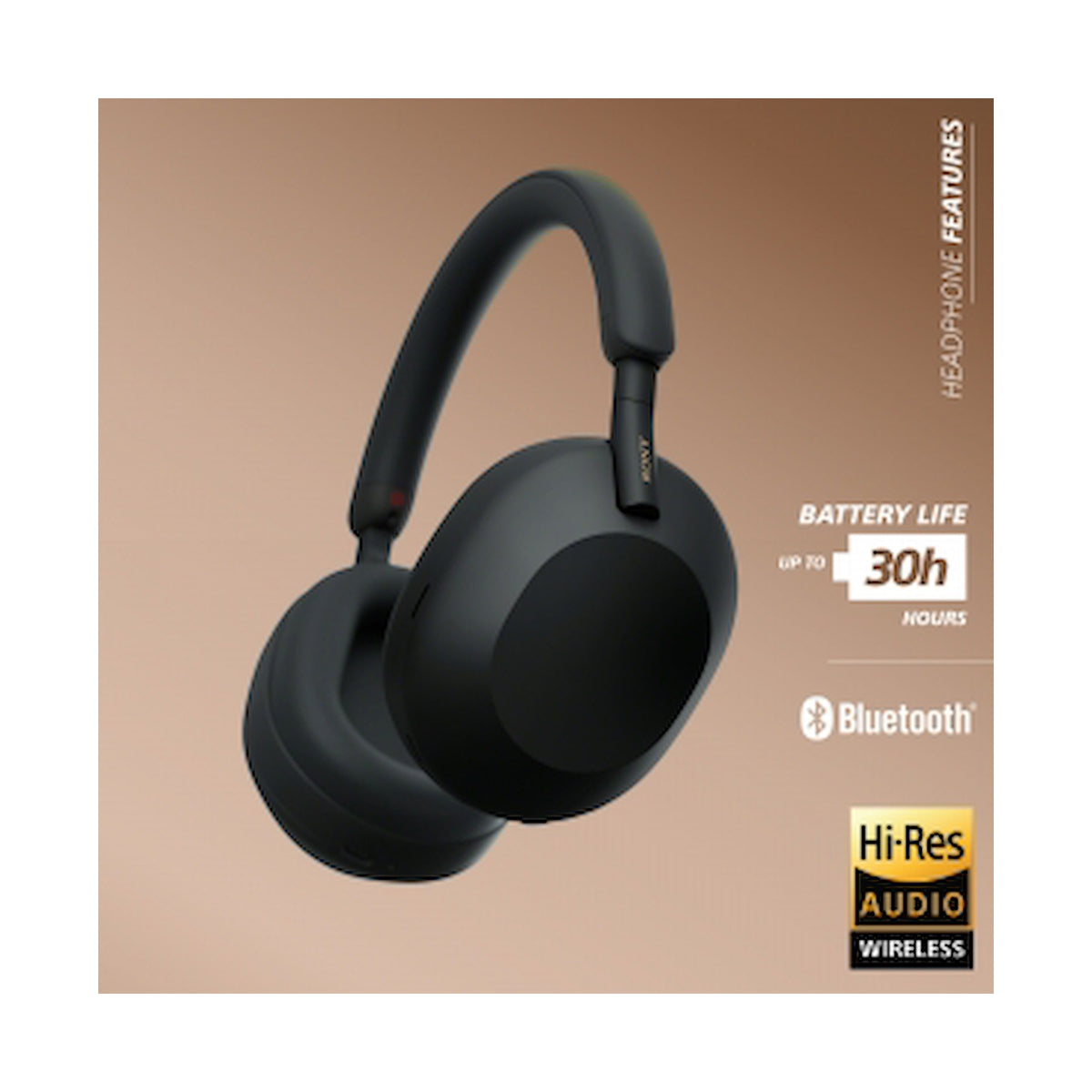 Sony WH1000XM5 (Black) Noise-Cancelling BT Headphones