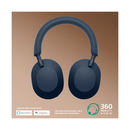Sony WH1000XM5 (Blue) Noise-Cancelling BT Headphones