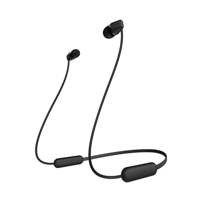 Sony WI-C200 (Black) Wireless Earphones with magnetic housing and matte finish