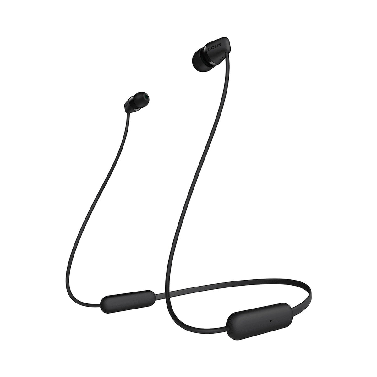 Sony WI-C200 (Black) Wireless Earphones with magnetic housing and matte finish