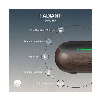 Zen Radiant Diffuser - Dark Wood