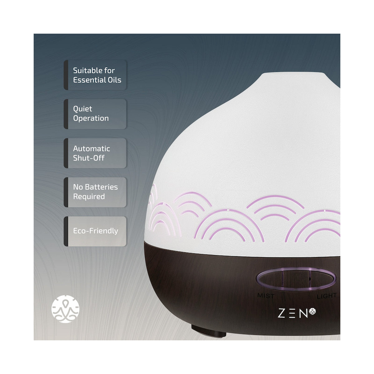 Zen Iridian Diffuser - Dark Wood