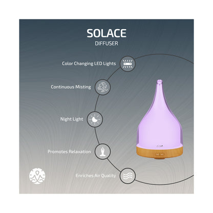 Zen Solace Diffuser - Light Wood