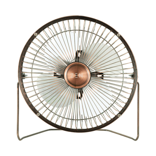 Zen Cool Series 6in Desk Fan - Copper