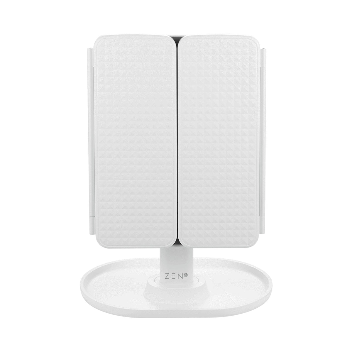 ZEN Selene Series Detachable Trifold Makeup Mirror - White