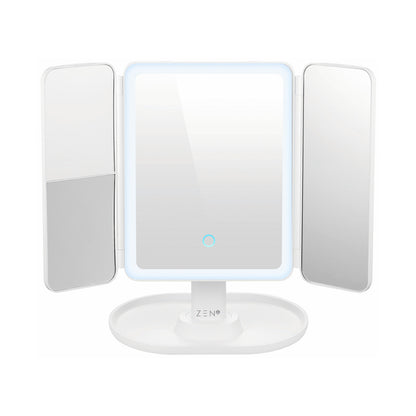 ZEN Selene Series Detachable Trifold Makeup Mirror - White